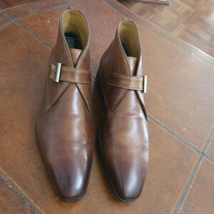 Magnanni size 12  Brown Leather Men's Shoes